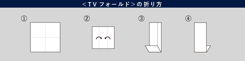 TVフォールドの折り方